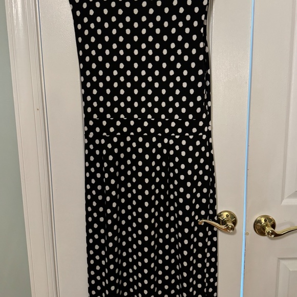 Polka Dot Tie Waist Dress - Picture 3 of 8